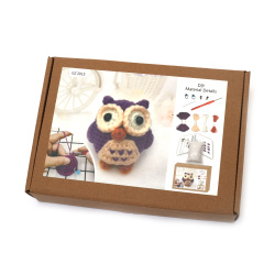 Charming Amigurumi Crochet Kit “Owl”, 60×45×50 mm, GZ2015 – A Cute and Creative Crochet Project, Perfect for Handmade Gifts and Cozy Home Decor