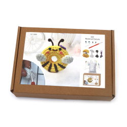 Adorable Amigurumi Crochet Kit “Bee Donut”, 60×45×50 mm, GZ2080 – Perfect for Fun Crochet Projects, Handmade Gifts, and Craft Lovers