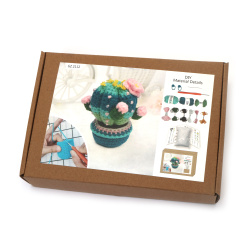 Adorable Amigurumi Crochet Kit “Colorful Cactus”, 60×45×50 mm, GZ2112 – Perfect for Fun DIY Crochet Projects and Handmade Gifts