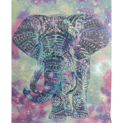 Tapiserie cu diamante 40x50 cm, diamante rotunde, înfășurare completă cu ramă - The Spirit of India BYX4519