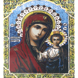 Комплект рисуване по номера 30x40 см -Богородица с младенеца - KTL7044