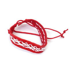 Мартеница Гривна кожа с плетка колосан шнур 2