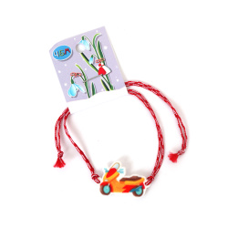 Șnur Martisor cu figurină de motocicletă