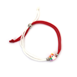 Brățări Martisor pentru copii - șnur cu unicorn 10 bucăți