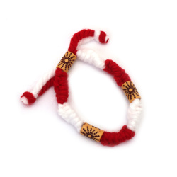 Brățări Martisor tricotate manual cu mărgele 10 bucăți