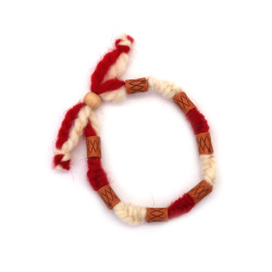 Brățări Martisor tricotate manual cu mărgele 10 bucăți