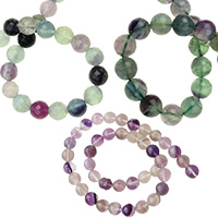 Fluorite Gemstone Bead Strands, DIY Necklaces, Beacelets