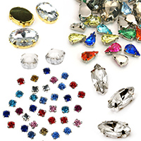 Sew On Rhinestones Crystals & Stones, Cabochons, Faceted, Clothes, Craft, DIY, Sewing 