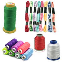 Cotton & Polyester Threads for Embroidery, Jewelry Making, Decoration, Art Projects