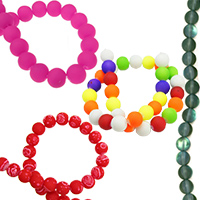 Frosted & Rubber Glass Beads Matte