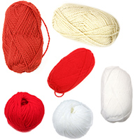 Yarns White and Red