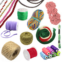 Cords, Yarns & Threads for Jewelry making, DIY, Knitting, Decorations