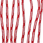 Cord white and red 3 mm