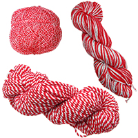 Twisted martenitsa yarn