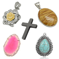 Gemstone Pendants & Charms for Jewelry Making, Necklaces, Earrings, DIY